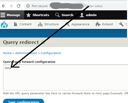 cy visit with query params